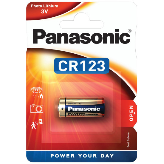 Panasonic CR123 lithium elem 3V bl/1