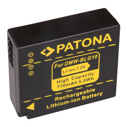 Panasonic kamera akku DMW-BLG10 DMC-GF6 utángyártott (Patona) 7,2V 770mAh