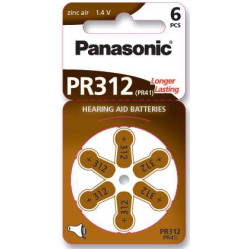 Panasonic PR41 "312" hallókészülék elem BL/6