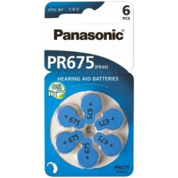 Panasonic PR44 "675" hallókészülék elem BL/6