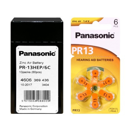 Panasonic PR48 "13" hallókészülék elem BL/6