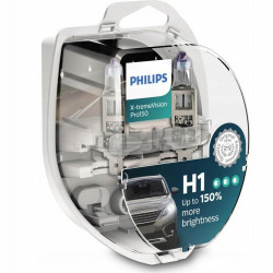 Philips H1 X-Treme Vision PRO autó izzó 12V 55W +150% fény!