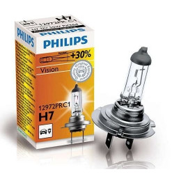 Philips H7 VISION autó izzó 12V 55W +30%  fény!