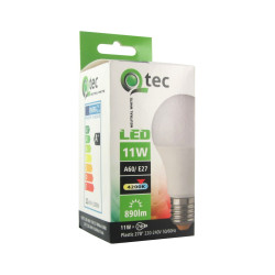 Qtec LED E27 11W A60 4200K (semleges fehér) 1012 lm