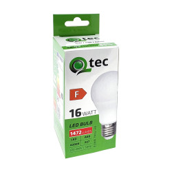 Qtec LED E27 16W A60 4200K (semleges fehér) 1472lm