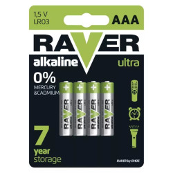 Raver Ultra alkáli mikró elem AAA(LR03) bliszteres/4