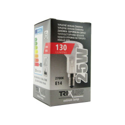 Trixline 230V/25W hagyományos reflektor (spot) izzó R50 E14 menettel 130 lumen