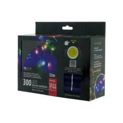 TRIXLINE karácsonyi fényfüzér TR349 SOLAR 300 LED 32 méter,színes,kültéri