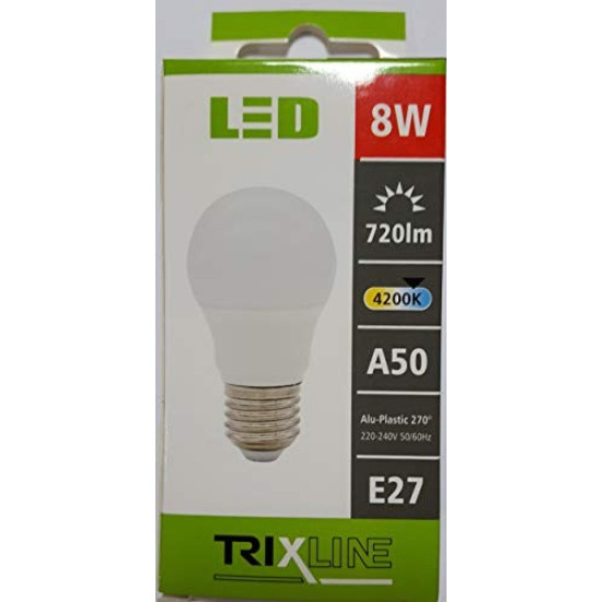 TRIXLINE LED A50 8W E27 4200K 720 lumen