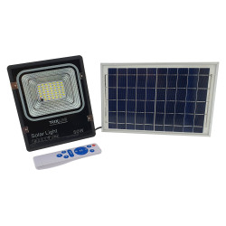 TRIXLINE napelemes kültéri lámpa TR366,50W,5000lm/6500K,távirányítóval