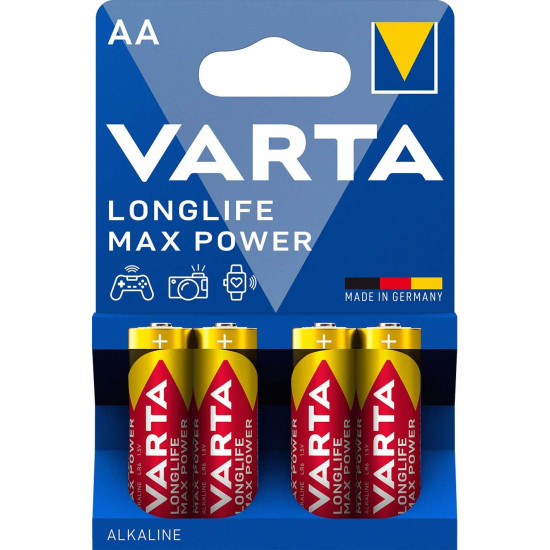 Varta Longlife Max Power AA ceruza elem (LR6) bl/4