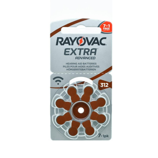 Varta Rayovac Extra hallókészülék elem 312 (PR41)Bl/8 1,45V