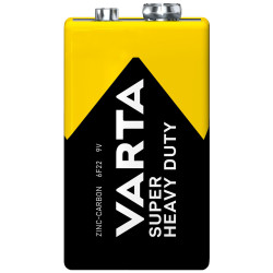 Varta Super Heavy Duty 9V-os féltartós elem (6F22) fólia