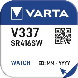 Varta V337 1,55V ezüst-oxid gombelem  (SR41) bl/1